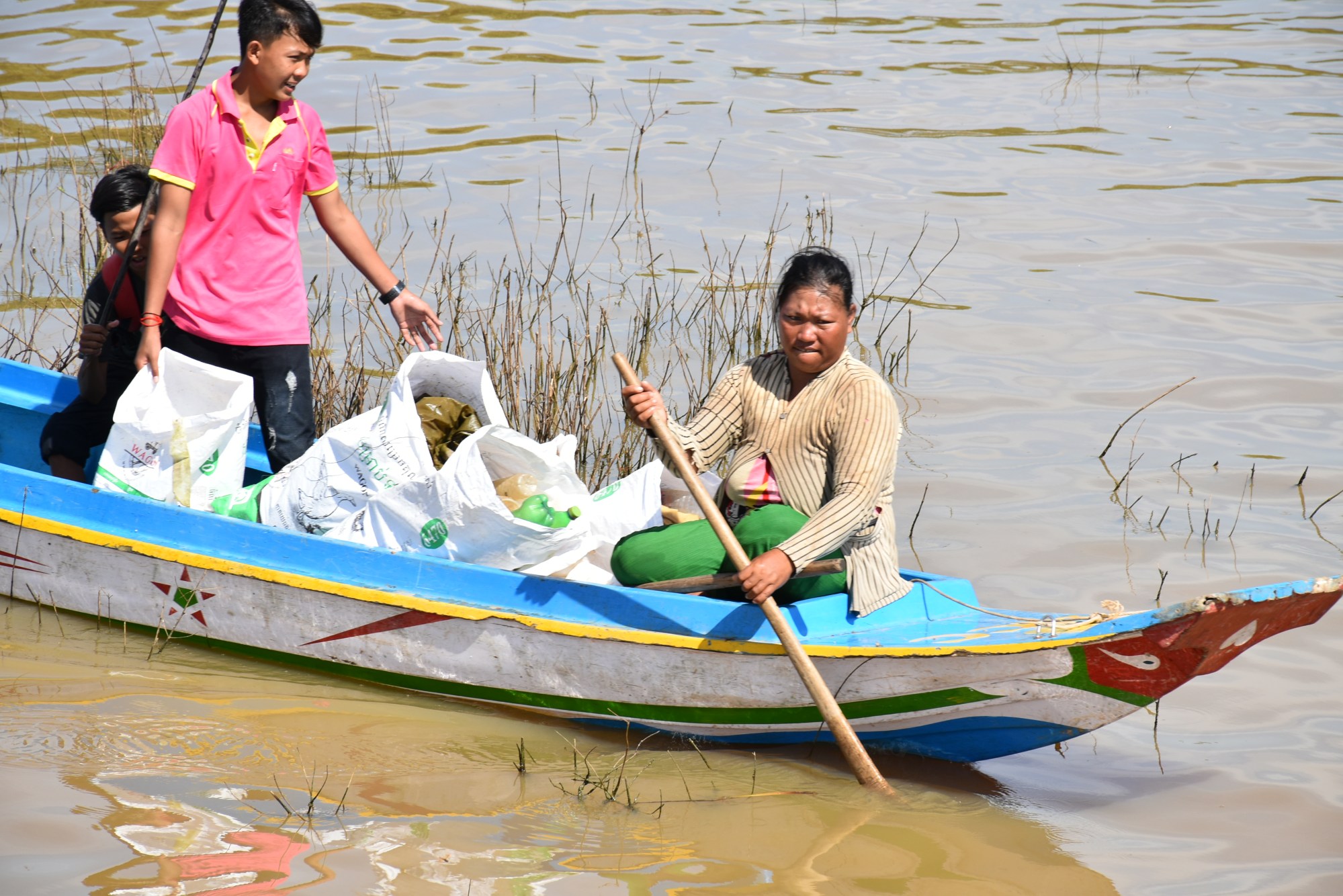 Rice for plastic: how two villages kept going through Covid